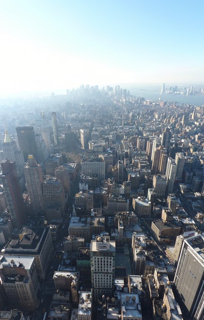 New York City Skyscrapers aerial